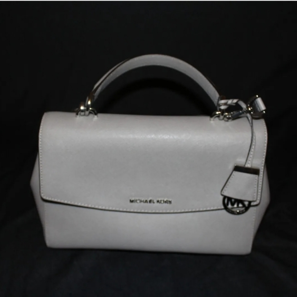 Michael Kors Ava Crossbody Pearl Grey